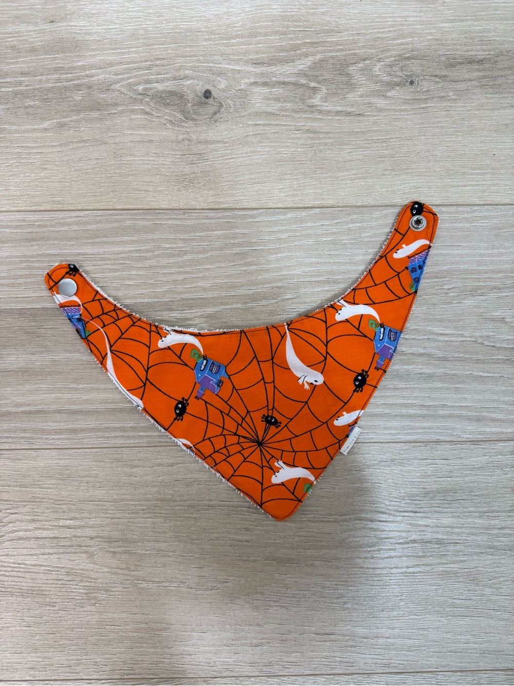 Remi Lyn & Co. Orange Vintage Halloween Handmade Bandana Bib